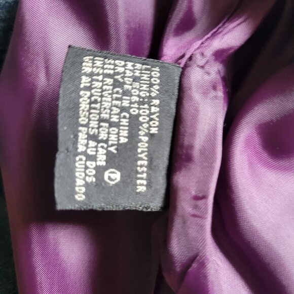 Kasper A.S.L. Womens Purple Blazer Jacket Size 8 Rayon/Polyester - Picture 3 of 9